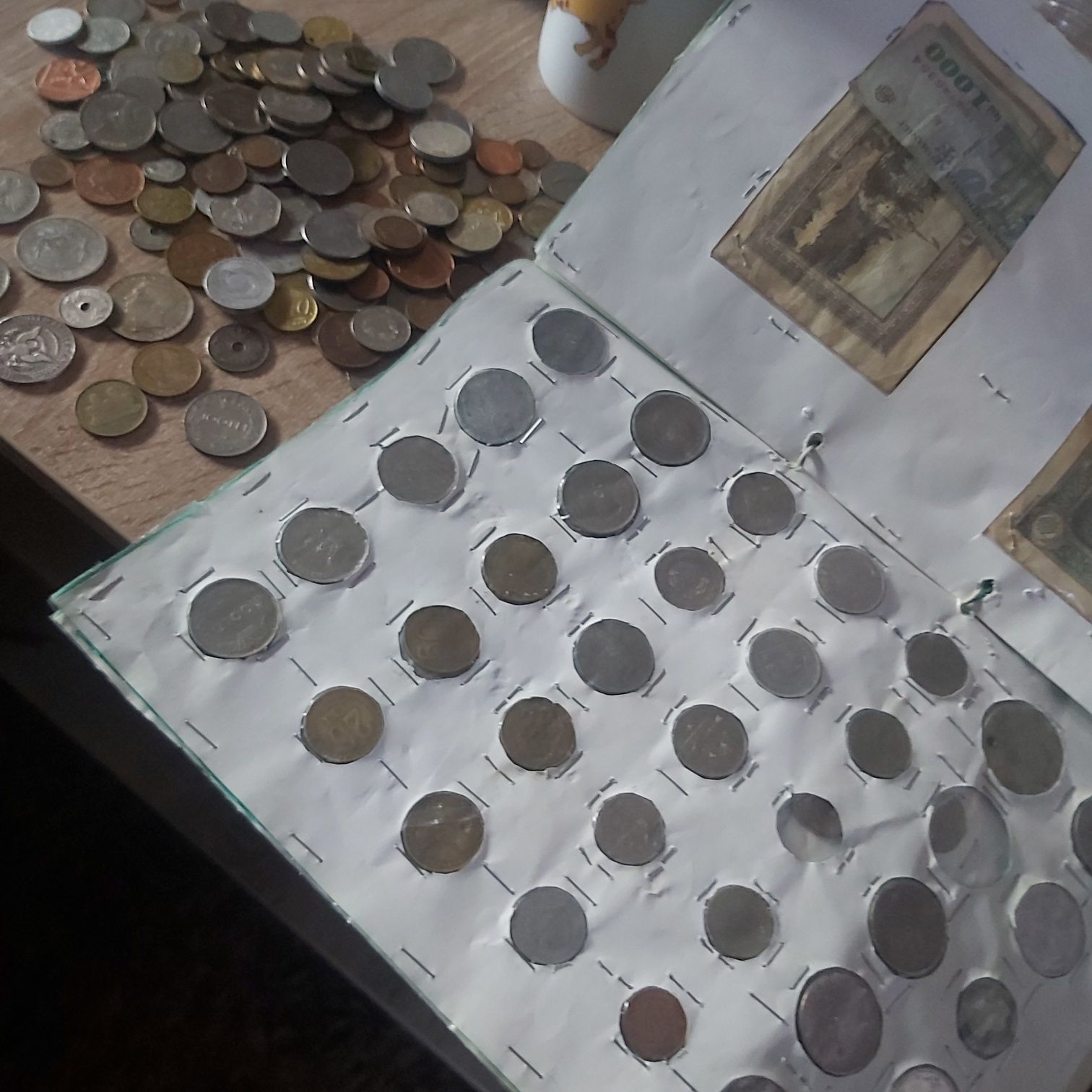 Colecție de monede si bacnote vechi