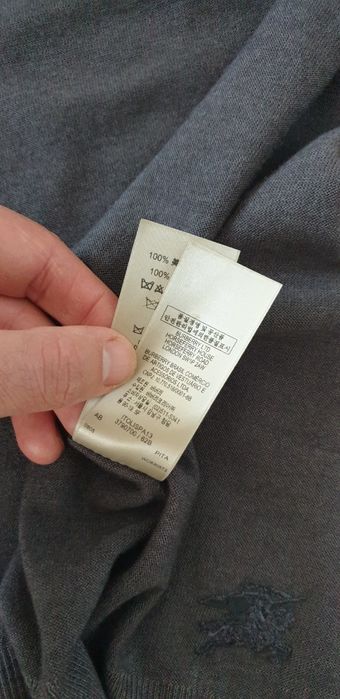 Burberry Extrafine Merino Wool Made in Italy Mens Size 2XL ОРИГИНАЛ!