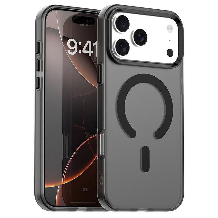 Кейс techsuit candycase magsafe за iphone 17 pro в черно