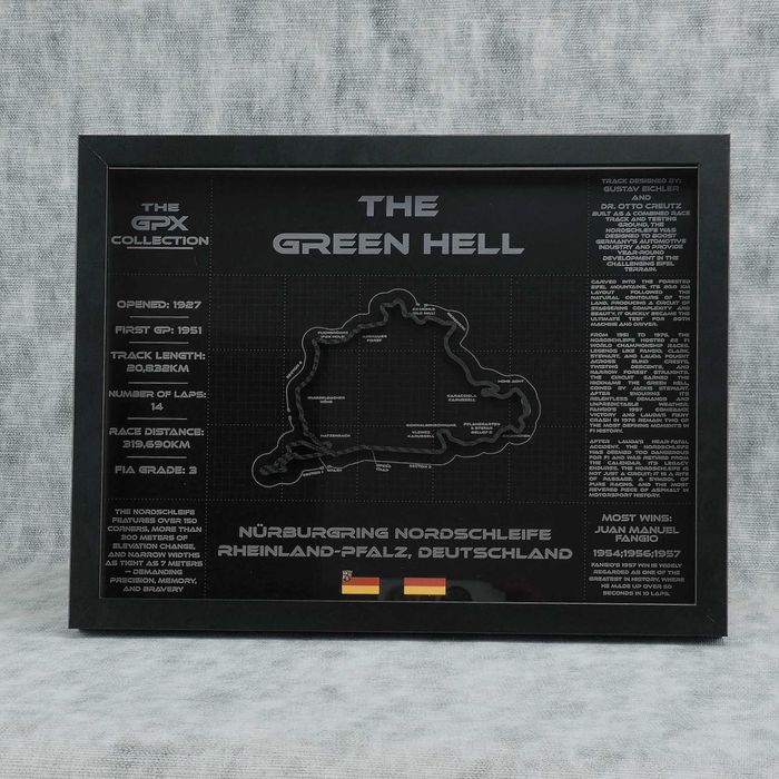 Nürburgring – Hartă 3D circuit Formula 1 German GP • GPX Collection