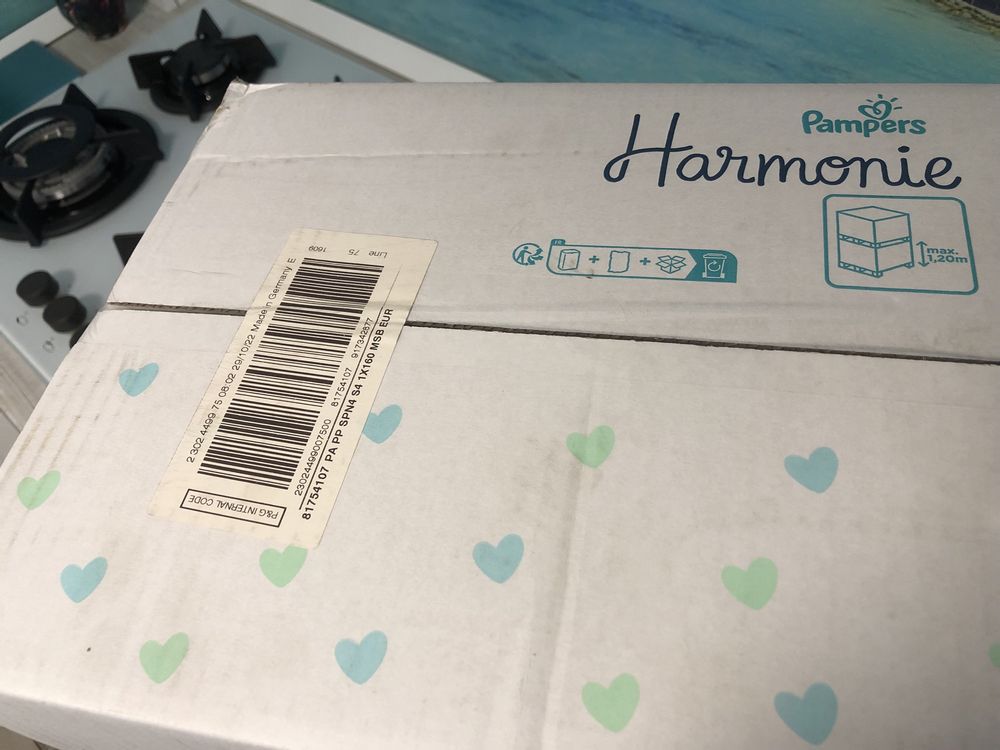 Scutece PAMPERS Harmonie XXL Box nr 4, 9-14 kg, 160 buc