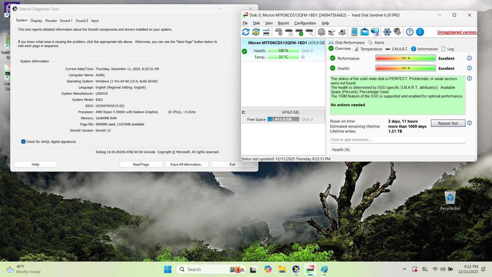 Laptop Lenovo IdeaPad Gaming 3 15ACH6 foarte nou cu garantie
