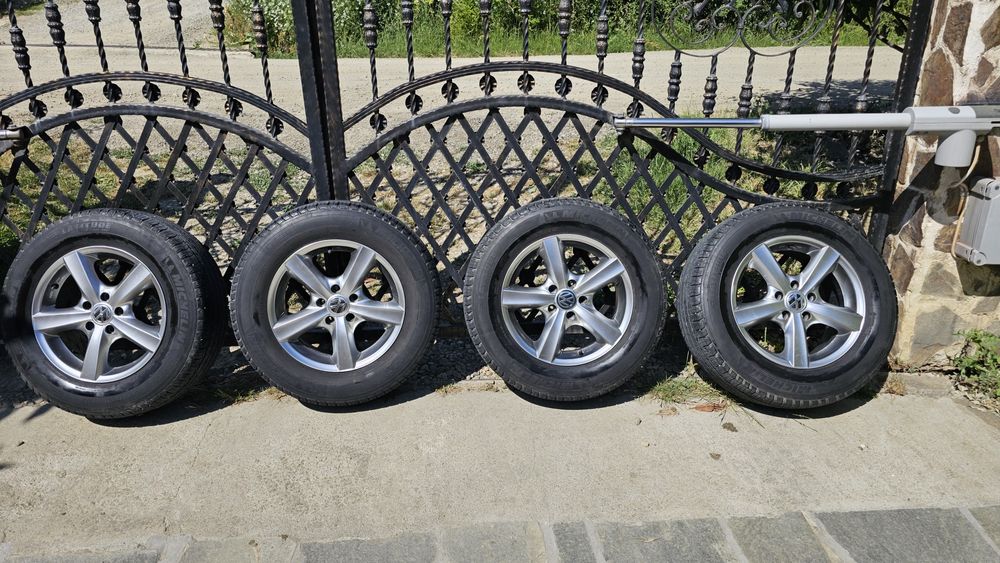 Jante 5x112 cu anvelope Michelin 215/65 R16 M+S – VAG (Audi, VW, Skoda
