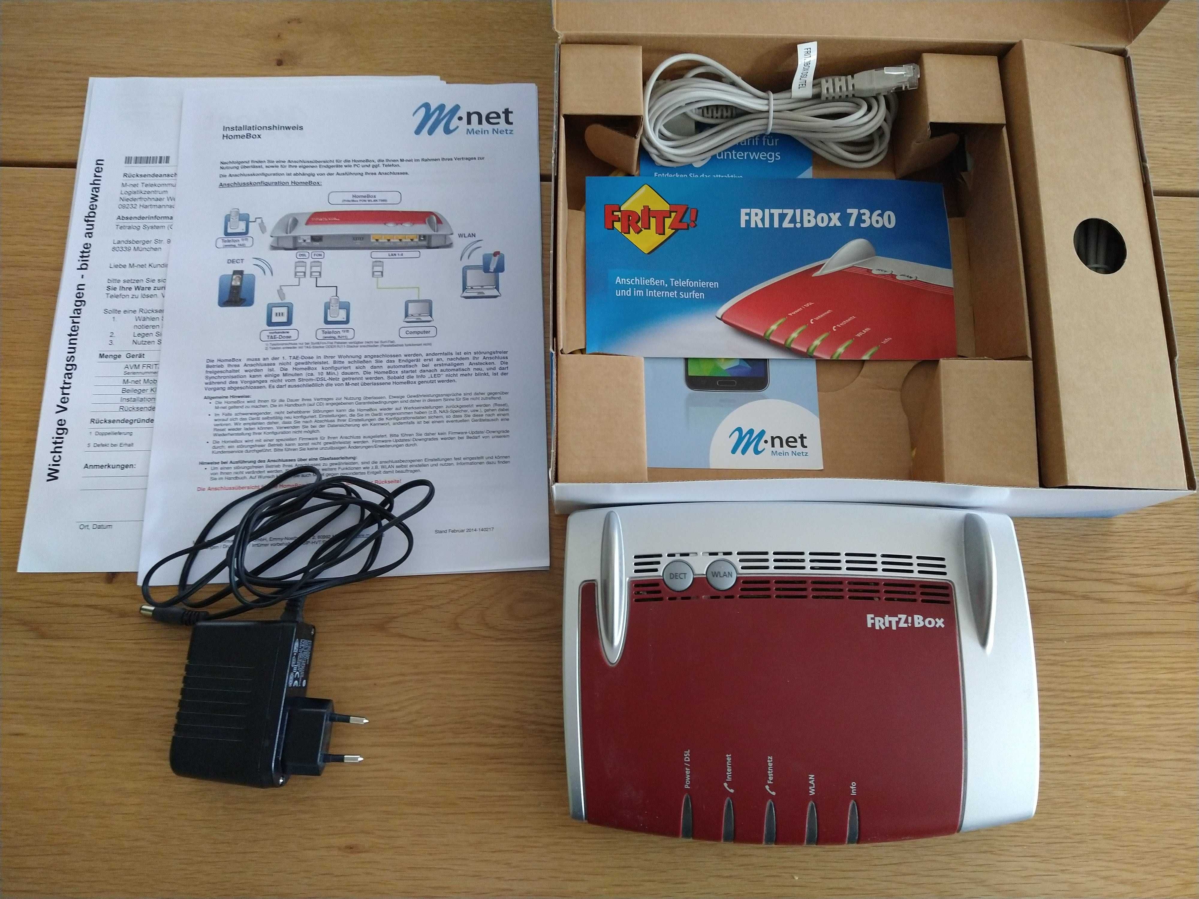 FRITZ!Box 7360 - Модем/Router - DSL, Wi-Fi, Телефония