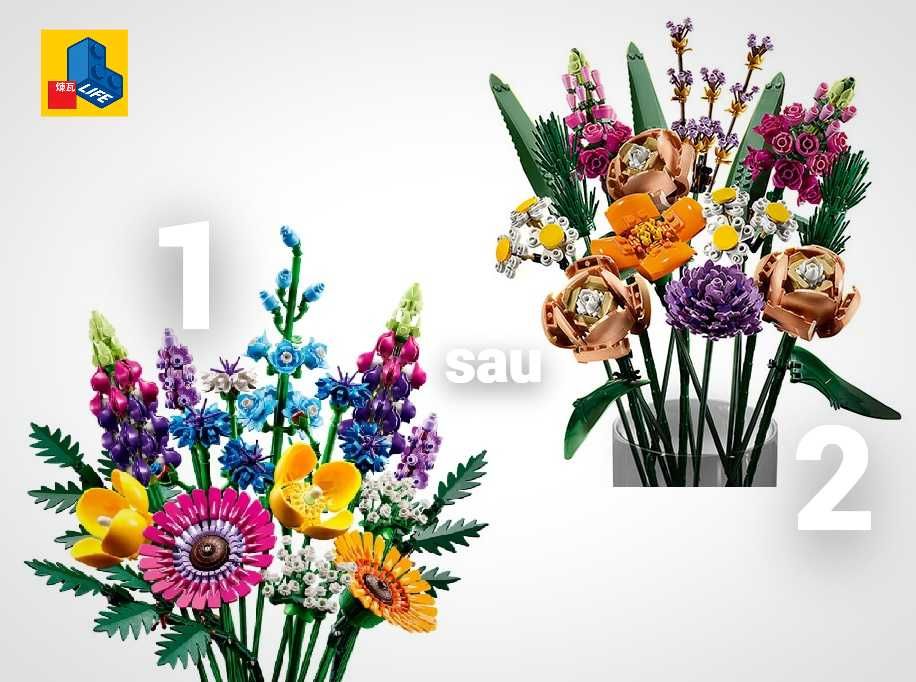 NOU TIP brand L Buchet flori câmp 10313 (1)  sau flori 10280 (2)