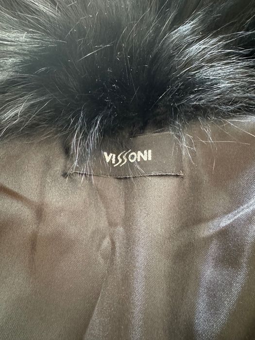 естествена кожа с косъм елек