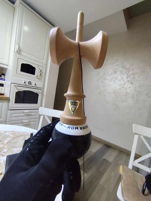Kendama krom pop originala - negru