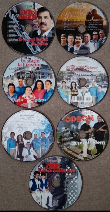 Lot 7 cd -uri muzica lautareasca , Generic , Azur , Odeon , Zorile