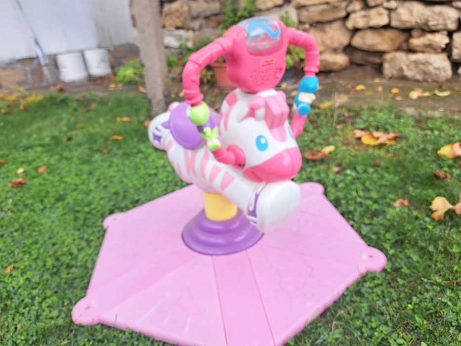 Детско родео Fisher Price Pink Zebra