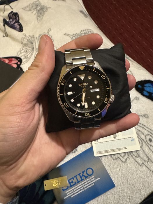 Vând ceas Seiko Nou transparent Automatic adus din Swis