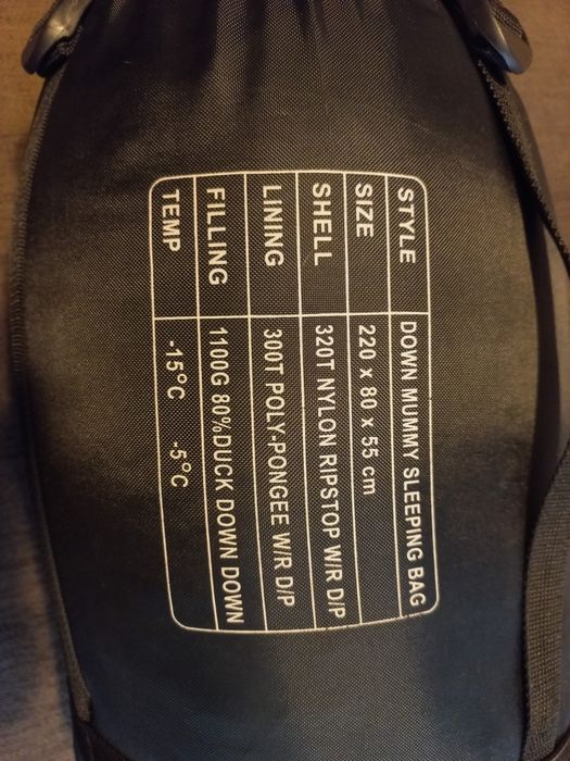 Sac de dormit,puf de rata, minus 15 grade