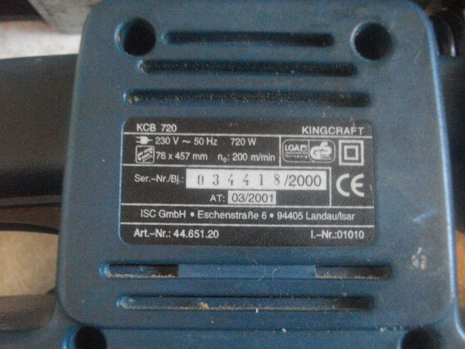 ЗА ЧАСТИ/РЕМОНТ-Лентов Шлайф-Герм-Duro/TIP/King Craft/Black Decker/S1B