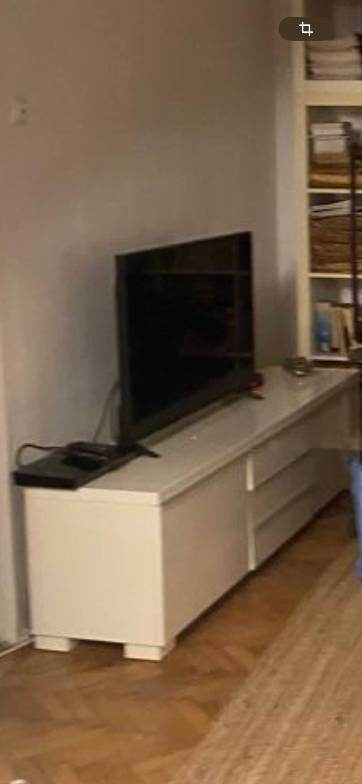 comoda TV IKEA  lucios alb, 180x41x49 cm