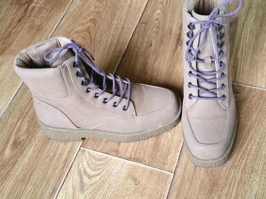 Бежови боти Mango – размер 36 (подходящи и за 35