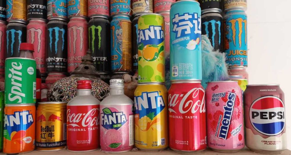 Monster,Coca Cola,Fanta,Mountain Dew,Sprite,Redbull