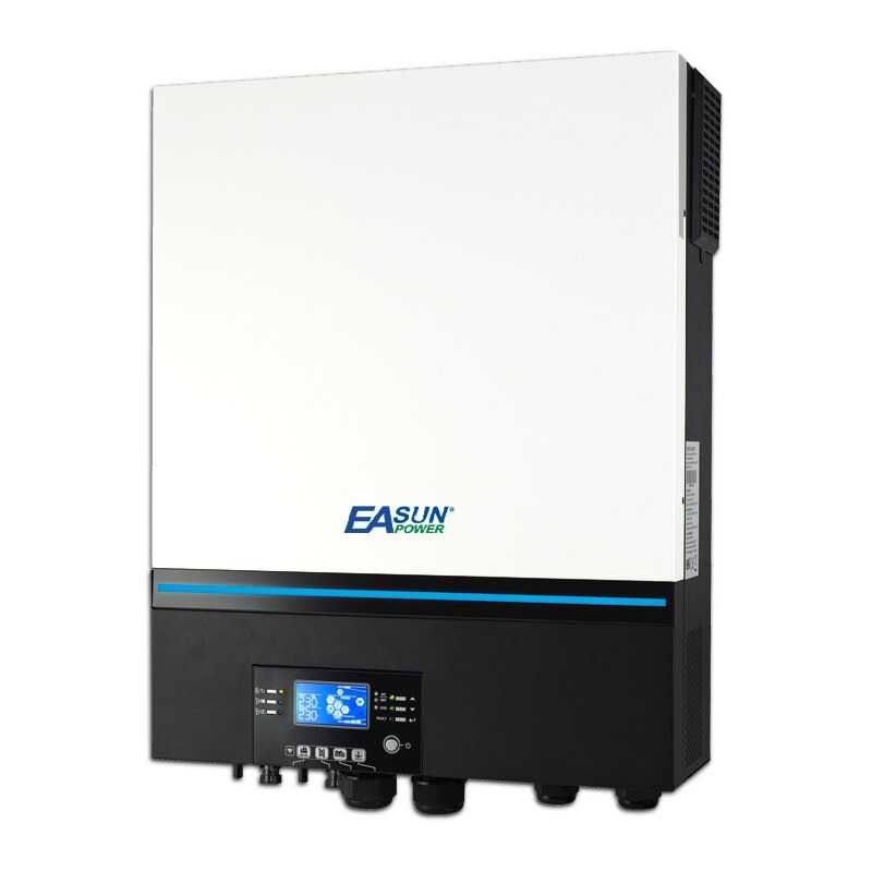 Invertor Solar Off-grid EASUN, Putere Reala 8KW, DC 48V, 2xMPPT, Wi-Fi