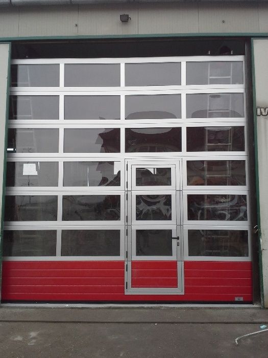 Panou/Panel vitrat din aluminiu in Usi de garaj sectionale industriale
