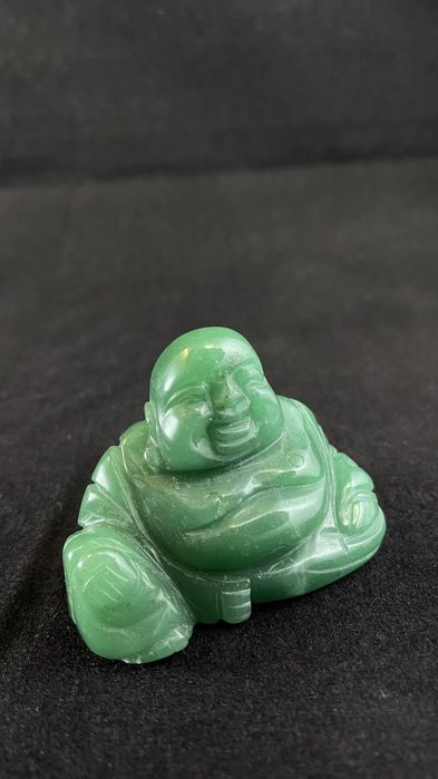 Statueta Budha Din Jad Veche Vintage De colectie sculptura piatra