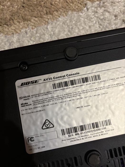 Consola BOSE LifeStyle AV35 sau AV20