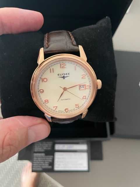Elysee automatic watch rose gold