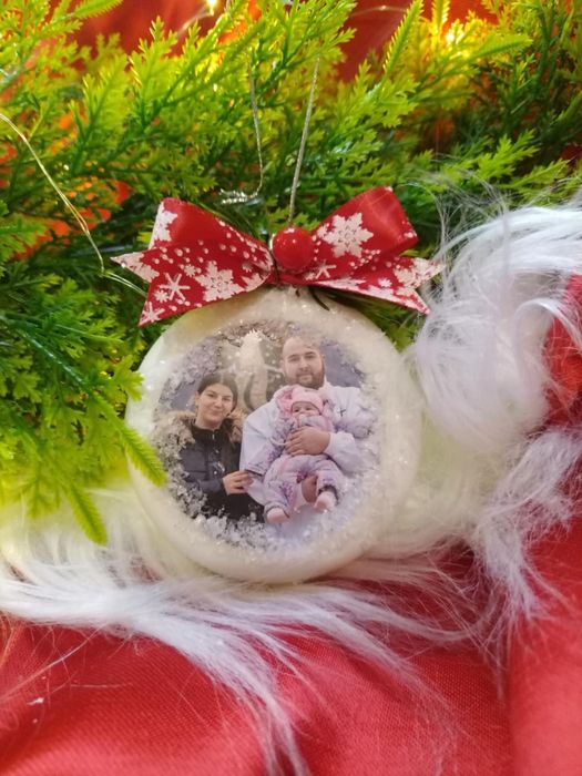 Бюджетни персонализирани бели топки (шайби)  8см