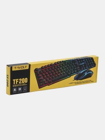 Игровая клавиатура Twolf TF200 c мышка c RGB подцветкой