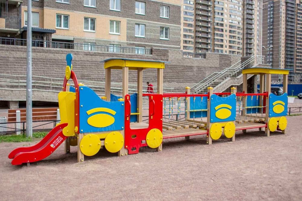 Европейские Детские площадки KSIL Болалар майдончаси Поезда Горки