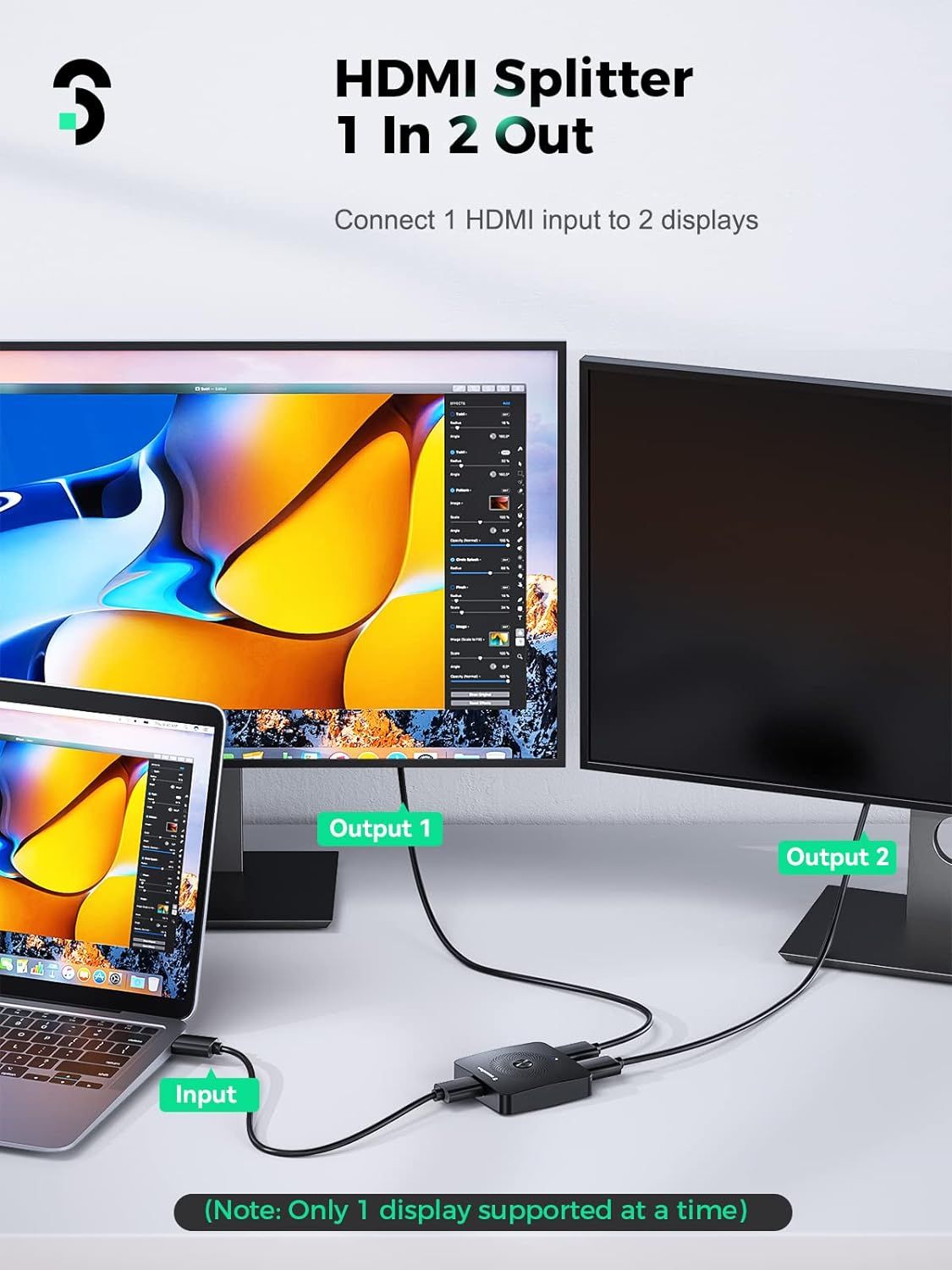 Switch HDMI 2.0 bidirectional, 2 intrari 1 iesire, 4k 60hz, Negociabil