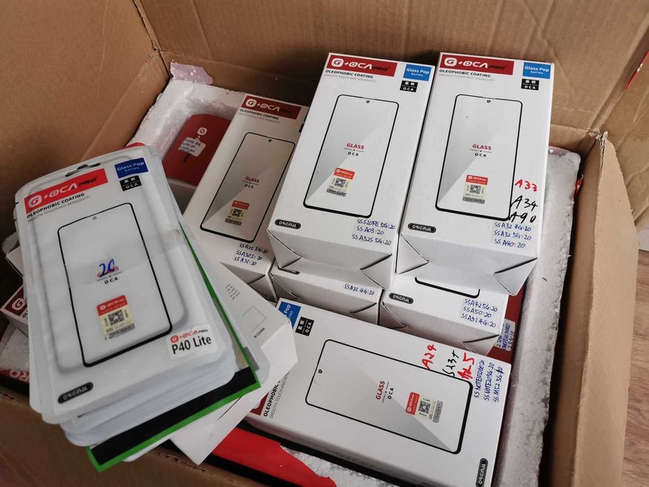 Sticla ecran spart + adeziv Samsung iphone Oppo Huawei Pixel ipad