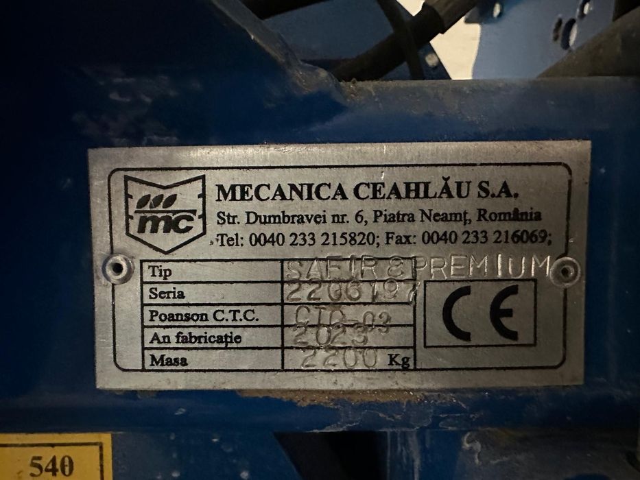 Semănătoare Safir 8 Premium Mecanica Ceahlau Ocazie