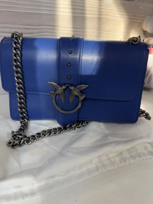 Чанта пинко синя