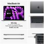 MacBook Air M3  16/512GB  13.6-inch  Space Gray (MXCR3)