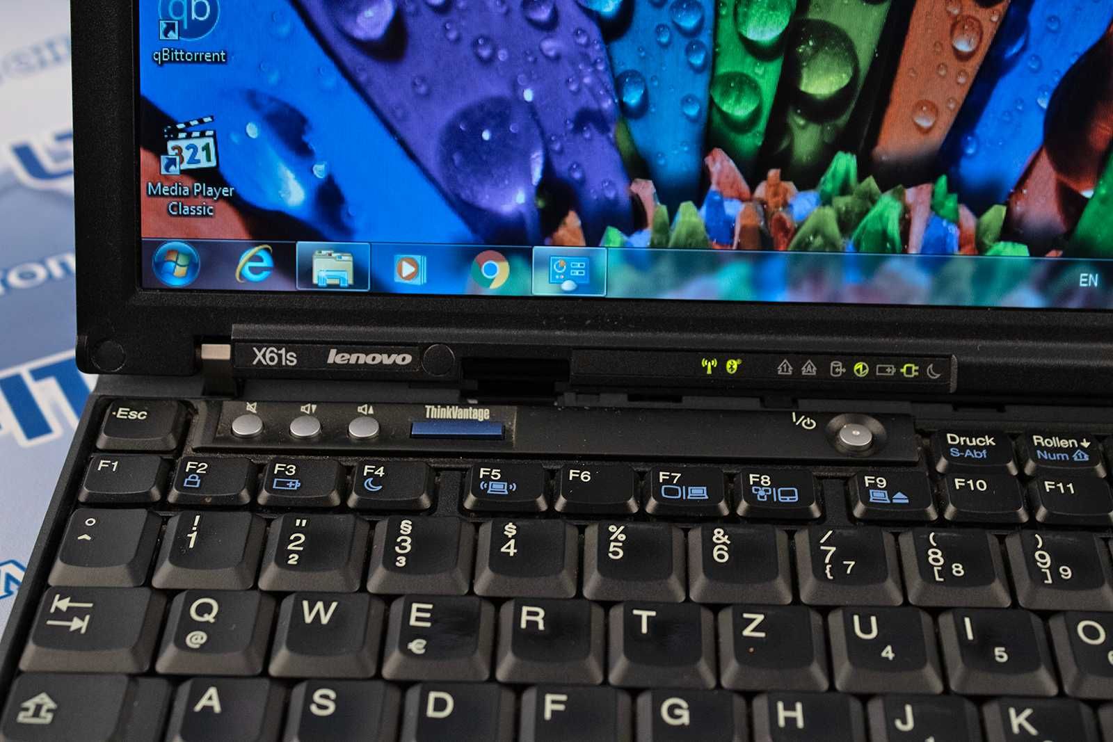 Лаптоп Lenovo  X61s /Core2duo/ 2,5RAM / 120GB HDD