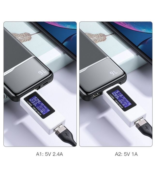 Преносима зарядна батерия Power Bank 10000 mAh USB