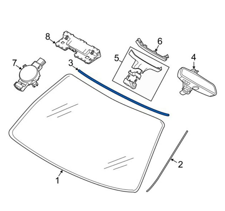 Cheder parbriz plafon BMW x5 x7 seria 6 g05 g07