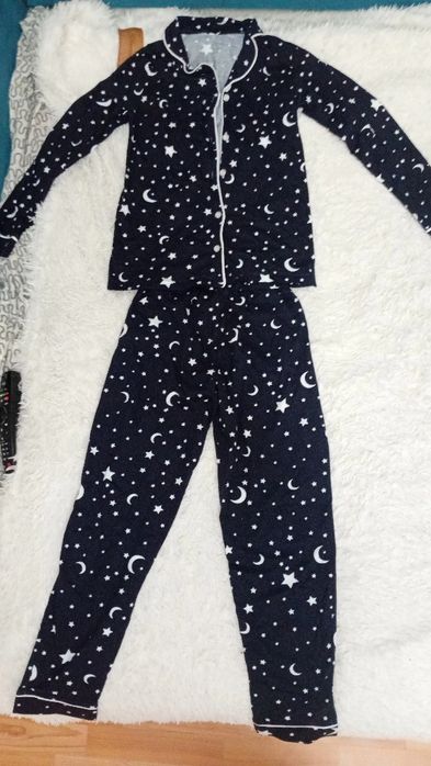 пижама тёмно-синего цвета