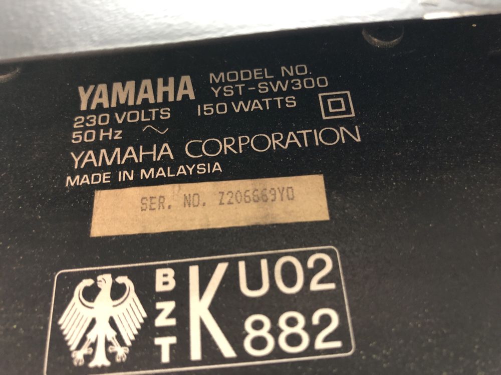 Yamaha YST-SW300 Subwoofer