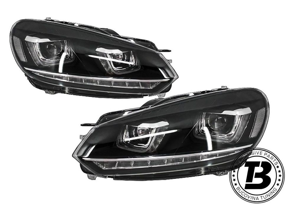 Faruri LED compatibile cu VW Golf 6 VI G7 U Design