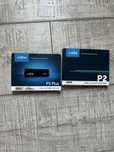 Ssd  nvme m.2 crucial p2 500gb, p3 plus 500gb