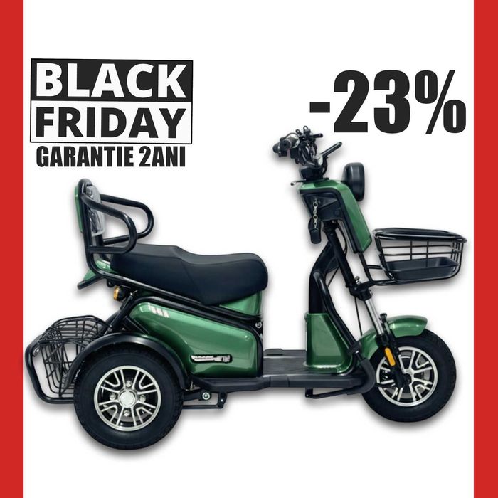 Tricicleta electrica OFERTA 23% adulti varstnici LONG RANGE 20ah 600w
