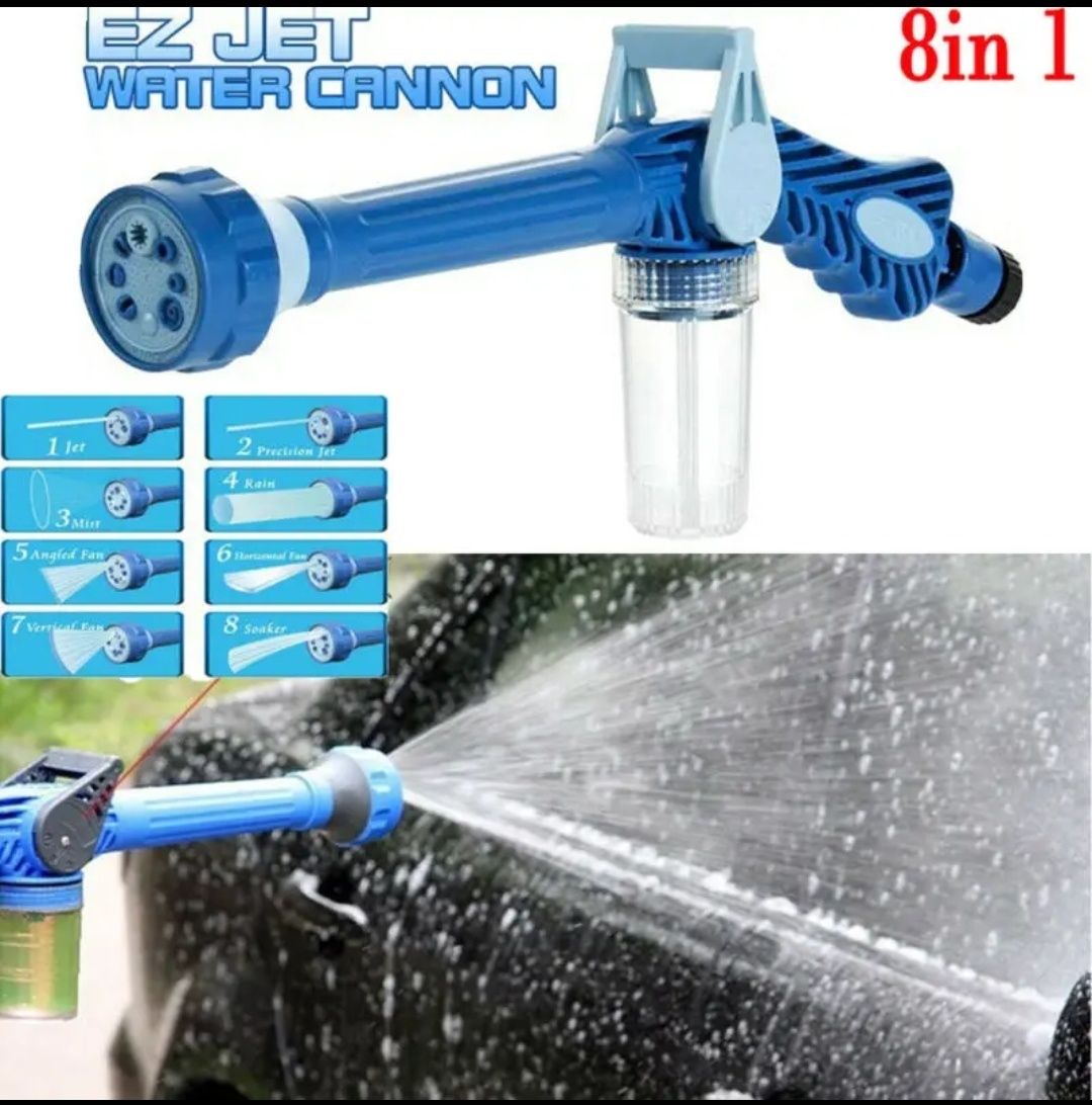 Ez Jet Water Cannon 8в1 Многофункциональный распылитель Скидка 3 дня