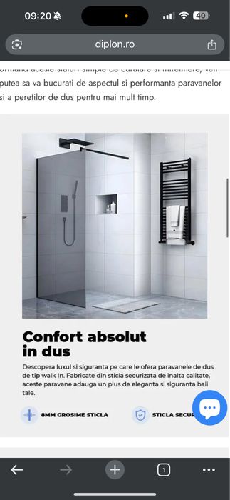 Sticla Fumurie 8mm dus 70x195cm