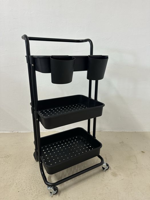 Количка за съхранени на 3 нива с колелца SONGMICS