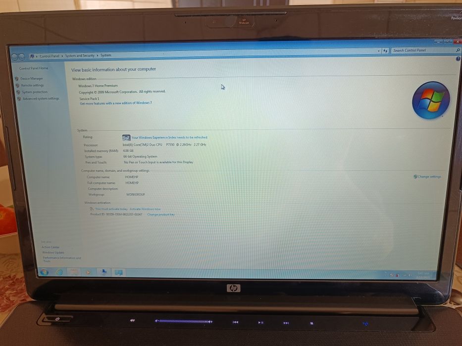 Laptop Hp pavilion dv7