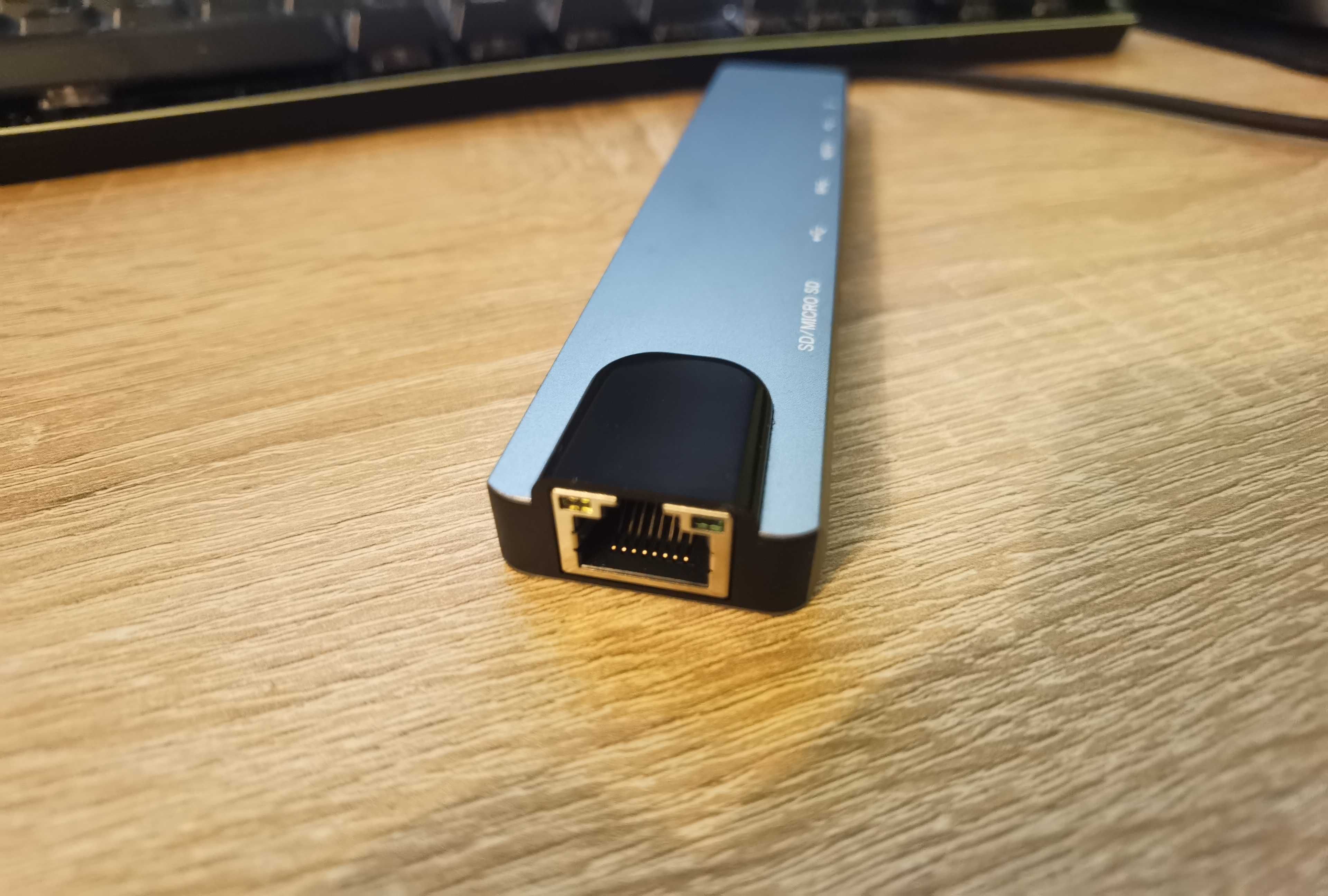 USB-C 8 in 1 Type C към LAN HDMI PD USB-C 3.1 USB 3.0 SD/TF card