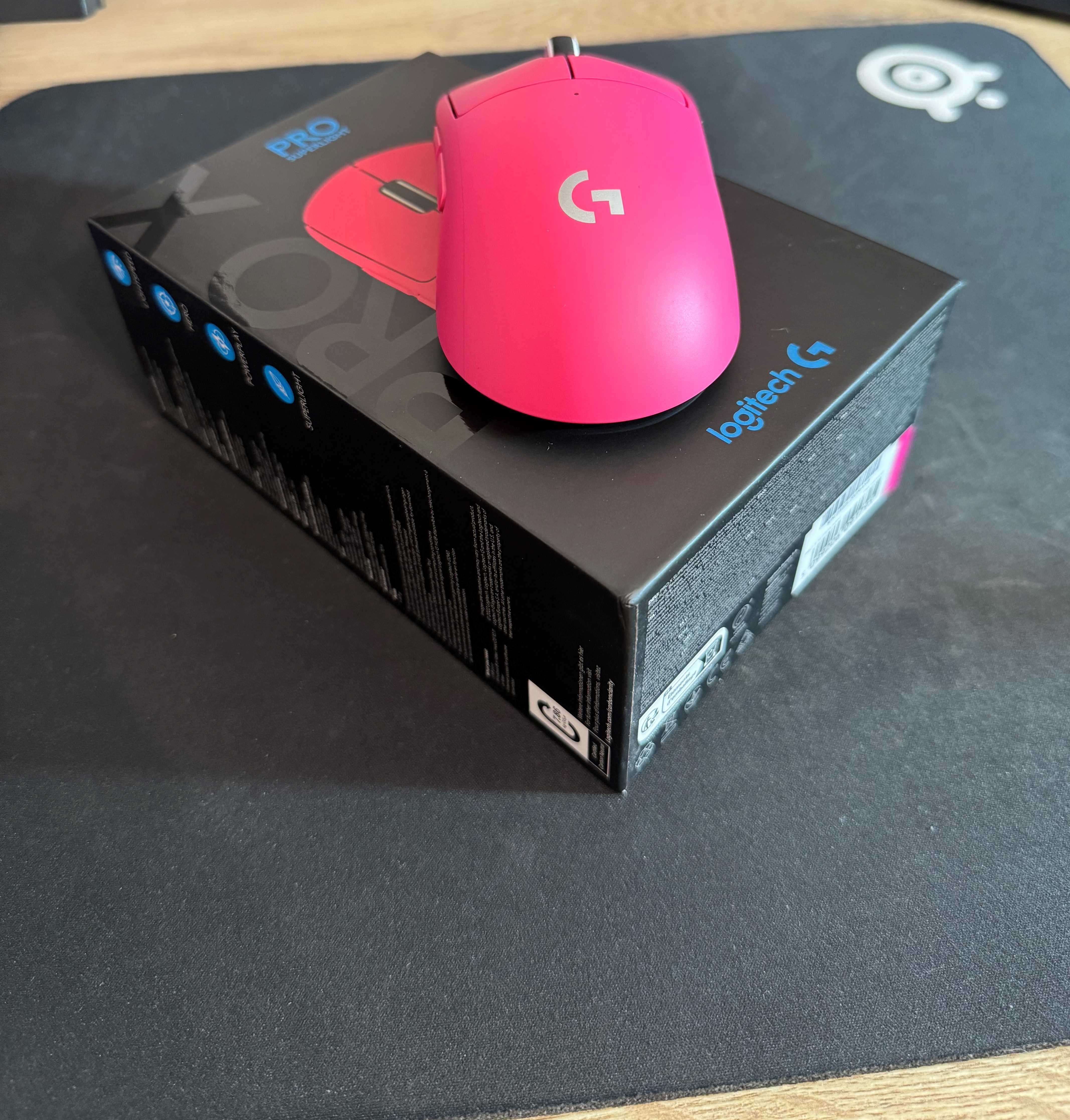 Mouse gaming wireless Logitech Pro X Superlight (magenta)-roz