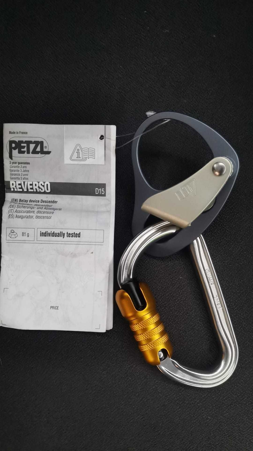 petzl reverso d15 si carabiniera bmd