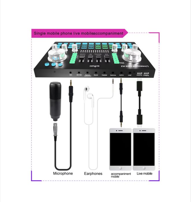 Mixer audio pentru studio Live profesionala