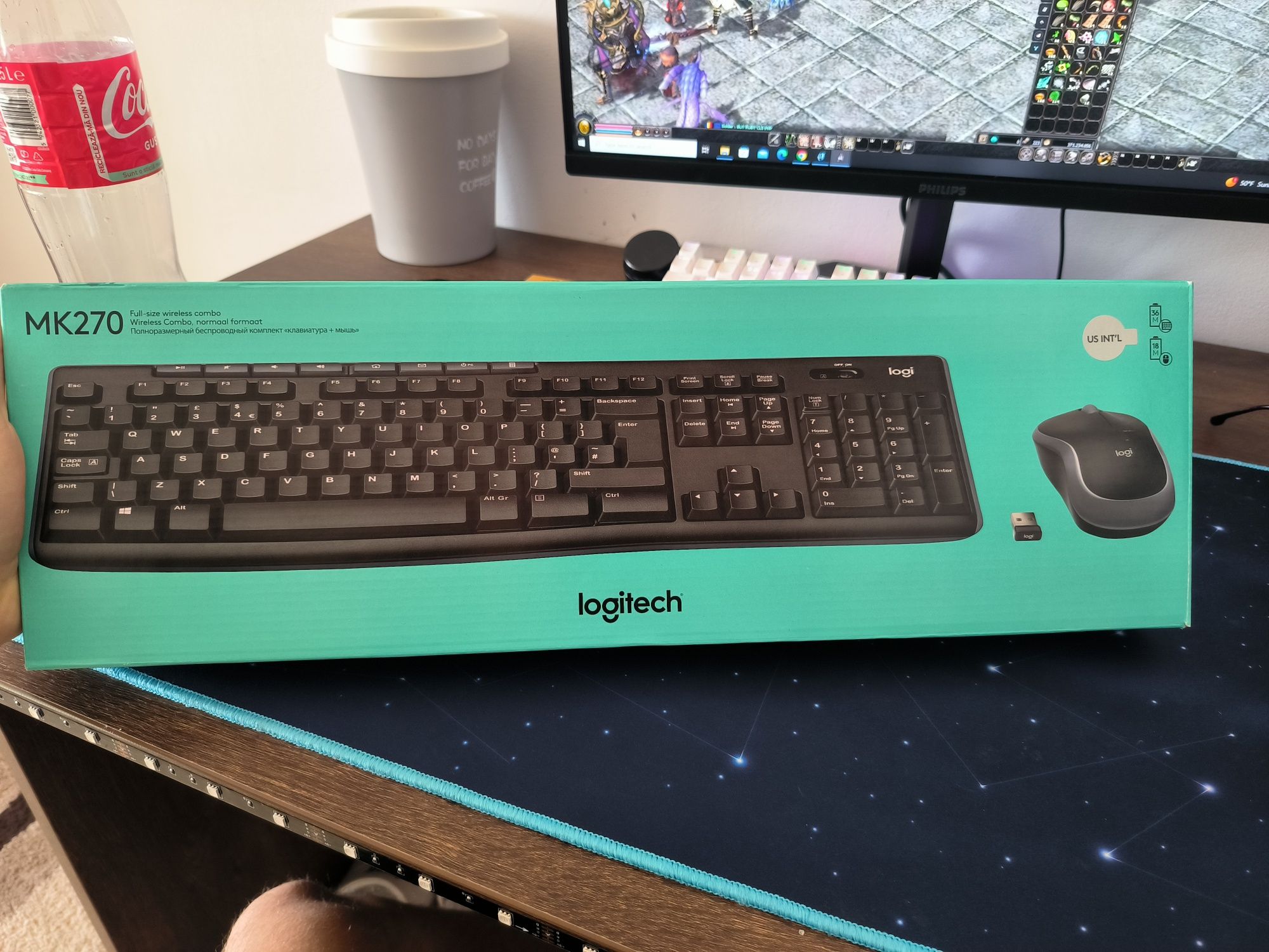 Kit mouse tastatura logitech