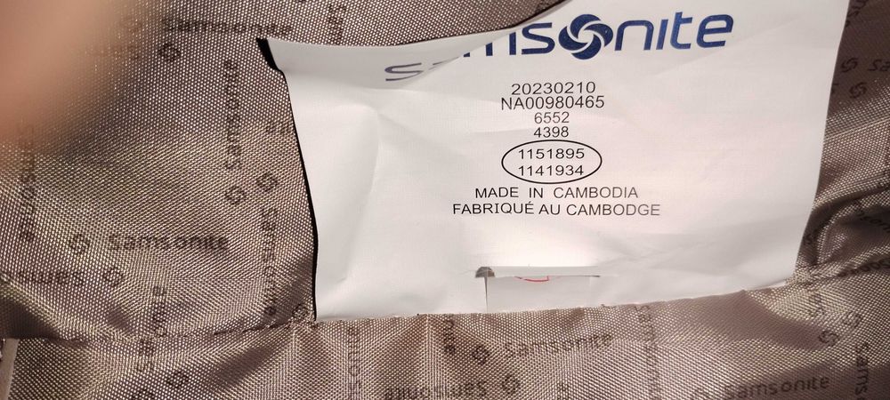 Куфар Samsonite черен оригинален